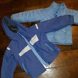 Columbia 3 in 1 blue 4 4t coat jacket